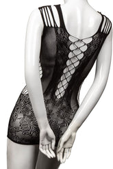 Scandal Peek-A-Boo Black Mini Dress