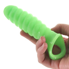 Ouch! Glow In The Dark Thin Swirl Penis Sleeve