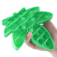 Pot Leaf Pop-It Toy