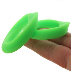 Ouch! Glow In The Dark Silicone Cock Ring Set