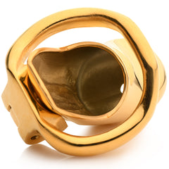 Master Series Midas Gold Plated Chastity Cage