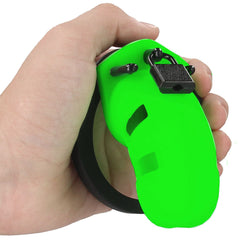 Ouch! 3.5 Inch Glow In the Dark Silicone Cock Cage