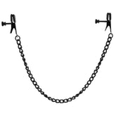 Broad Tip Clamp with Black Link Chain