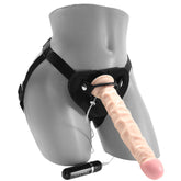8.5 Inch Realistic Vibrating Strap On Set