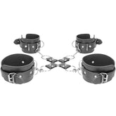 Black & White Hogtie With Cuffs
