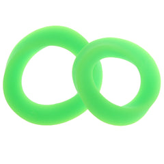 Ouch! Glow In The Dark Silicone Cock Ring Set
