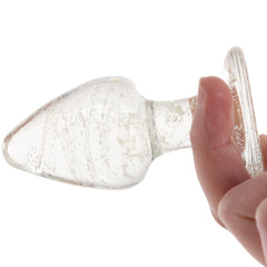 Ouch! Glow In The Dark Glass Butt Plug