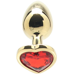 Ouch! Red Heart Gem Gold Plug