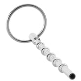 Ouch! Beaded 9.5mm Steel Urethral Dilator & Glans Ring