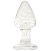 Ouch! Glow In The Dark Glass Butt Plug