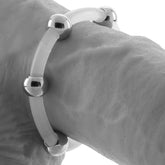 Steel Beaded Silicone Ring Set