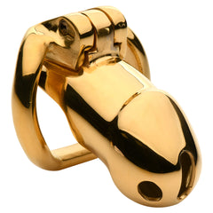 Master Series Midas Gold Plated Chastity Cage