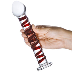 gläs 8 Inch Mr. Swirly Dildo