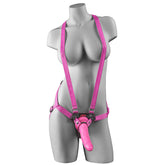 Dillio 7 Inch Strap-On Suspender Harness Set