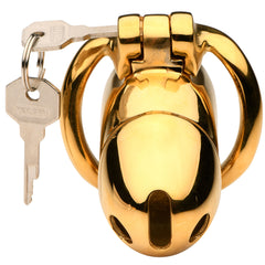 Master Series Midas Gold Plated Chastity Cage