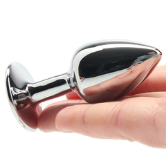 Ouch! Round Gem Silver Plug