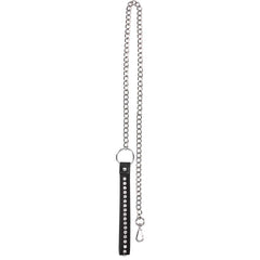 Ouch! Diamond Studded Collar With Leash