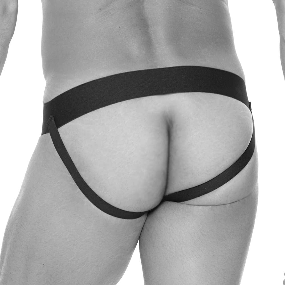 Ouch! Striped Front Zip Jock