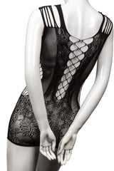 Scandal Peek-A-Boo Black Mini Dress