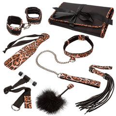 Unleashed Adventure Leopard Bondage Set