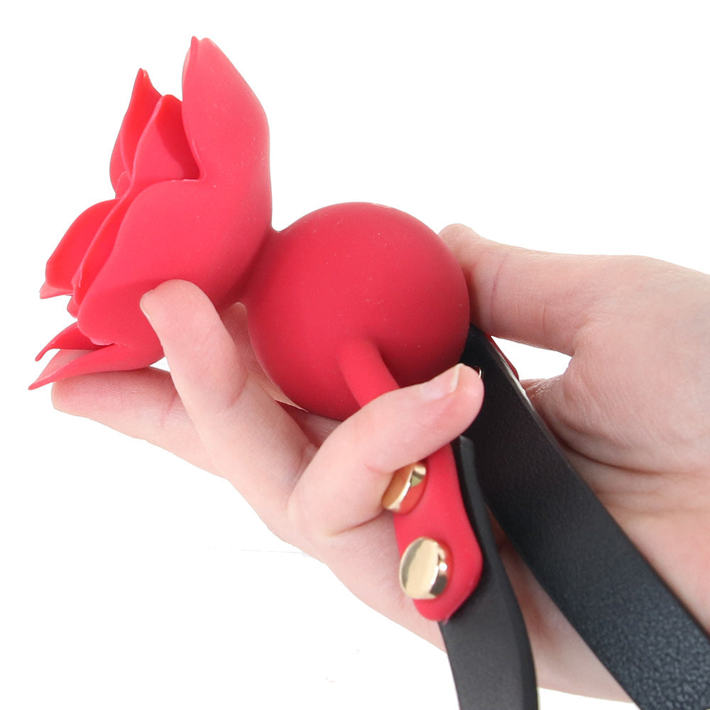 Secret Kisses Bloom Rose Ball Gag