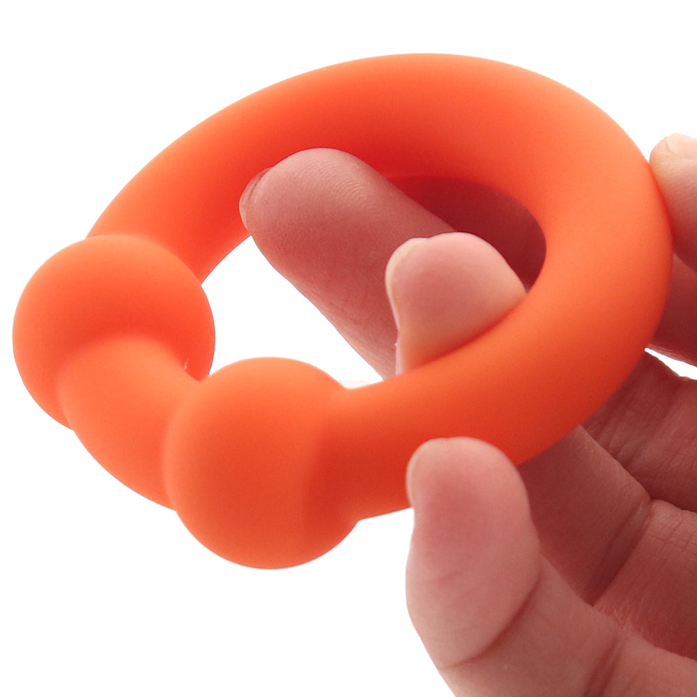 Alpha Liquid Silicone Dual Ball Cock Ring