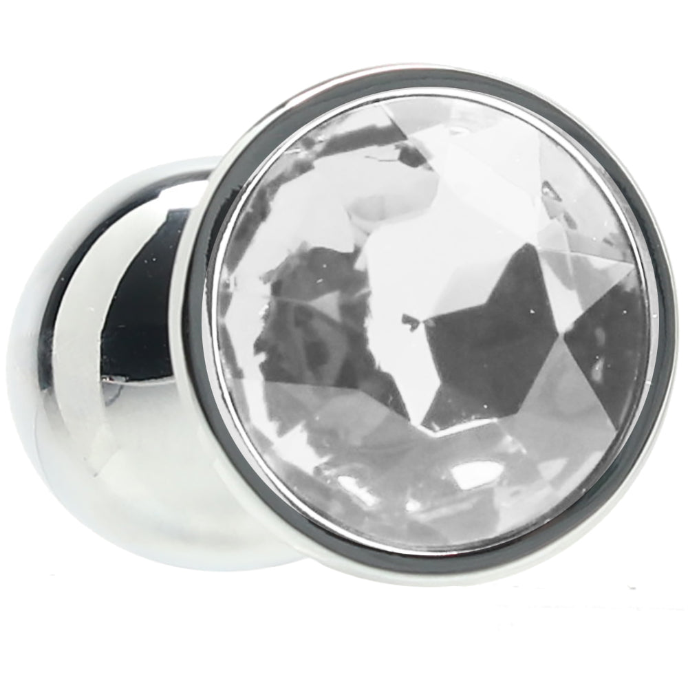 Ouch! Round Gem Silver Plug
