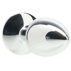 Ouch! Red Round Gem Silver Plug