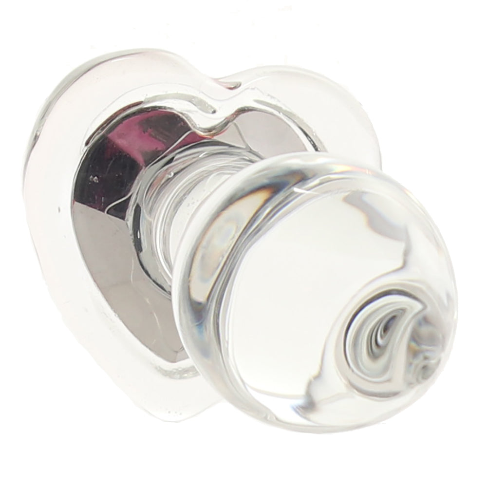 Crystal Desires Red Heart Gem Glass Plug