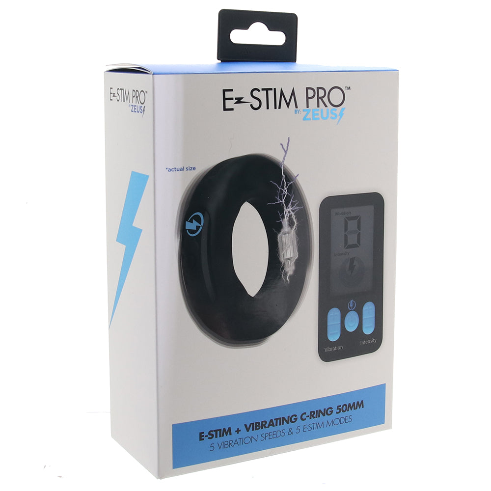 Zeus E-Stim Pro Vibrating 50mm C-Ring