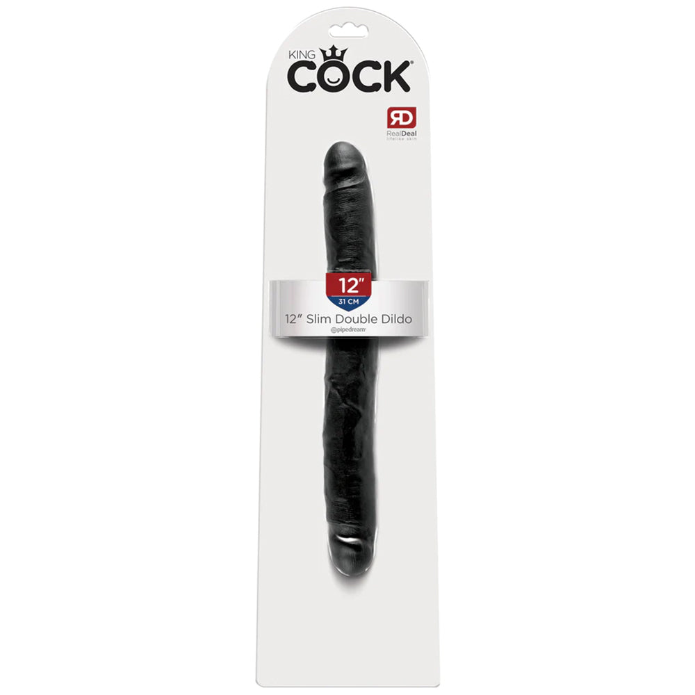 King Cock 12" Slim Double Dildo