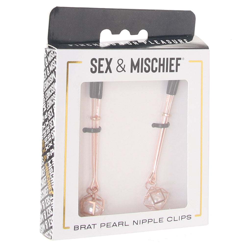 Sex & Mischief Brat Pearl Nipple Clips