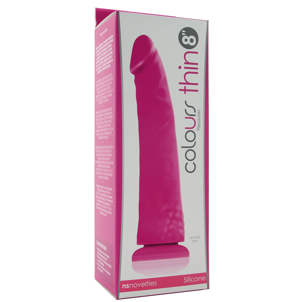 Colours Thin Pleasures 8 Inch Silicone Dildo