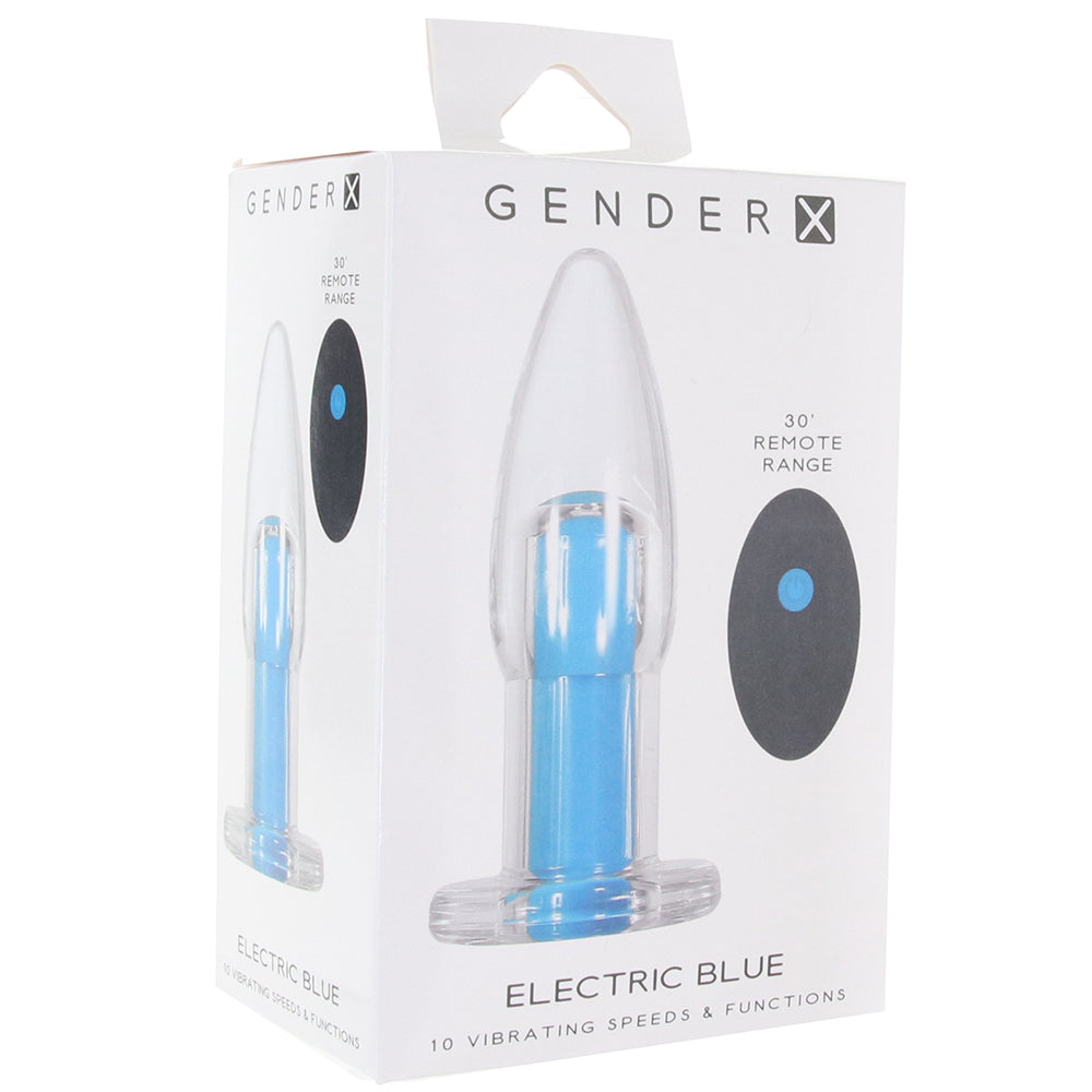 Gender X Electric Blue Clear Plug Vibe