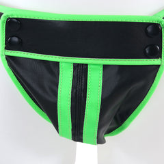 Ouch! Glow In The Dark Striped Pouch Jock Strap