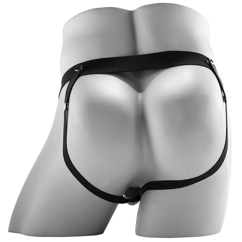 7.5 Inch Hollow Squirting Strap-On with Balls