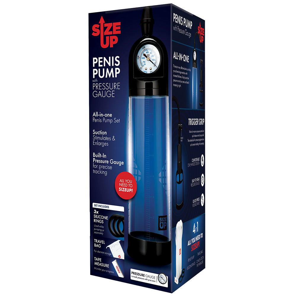 Size Up Pressure Gauge Penis Pump