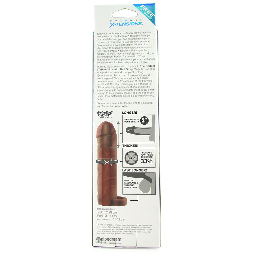 Perfect 2 Inch Fanta Flesh Extension and Ball Strap