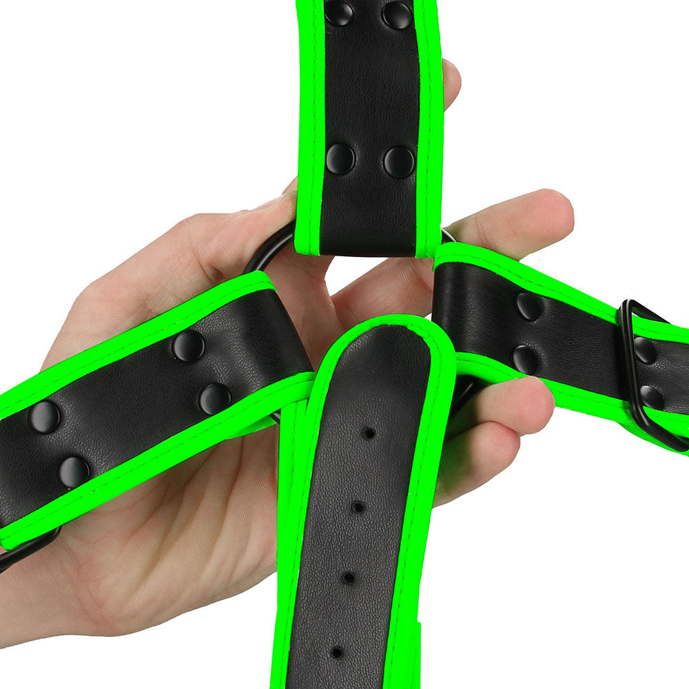 Ouch! Glow In The Dark Cross Harness