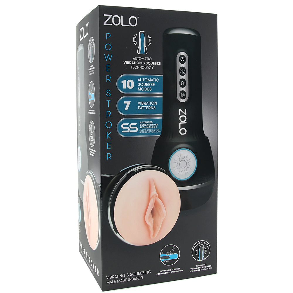 Zolo Power Stroke Vibrating and Squeezing Masturbator