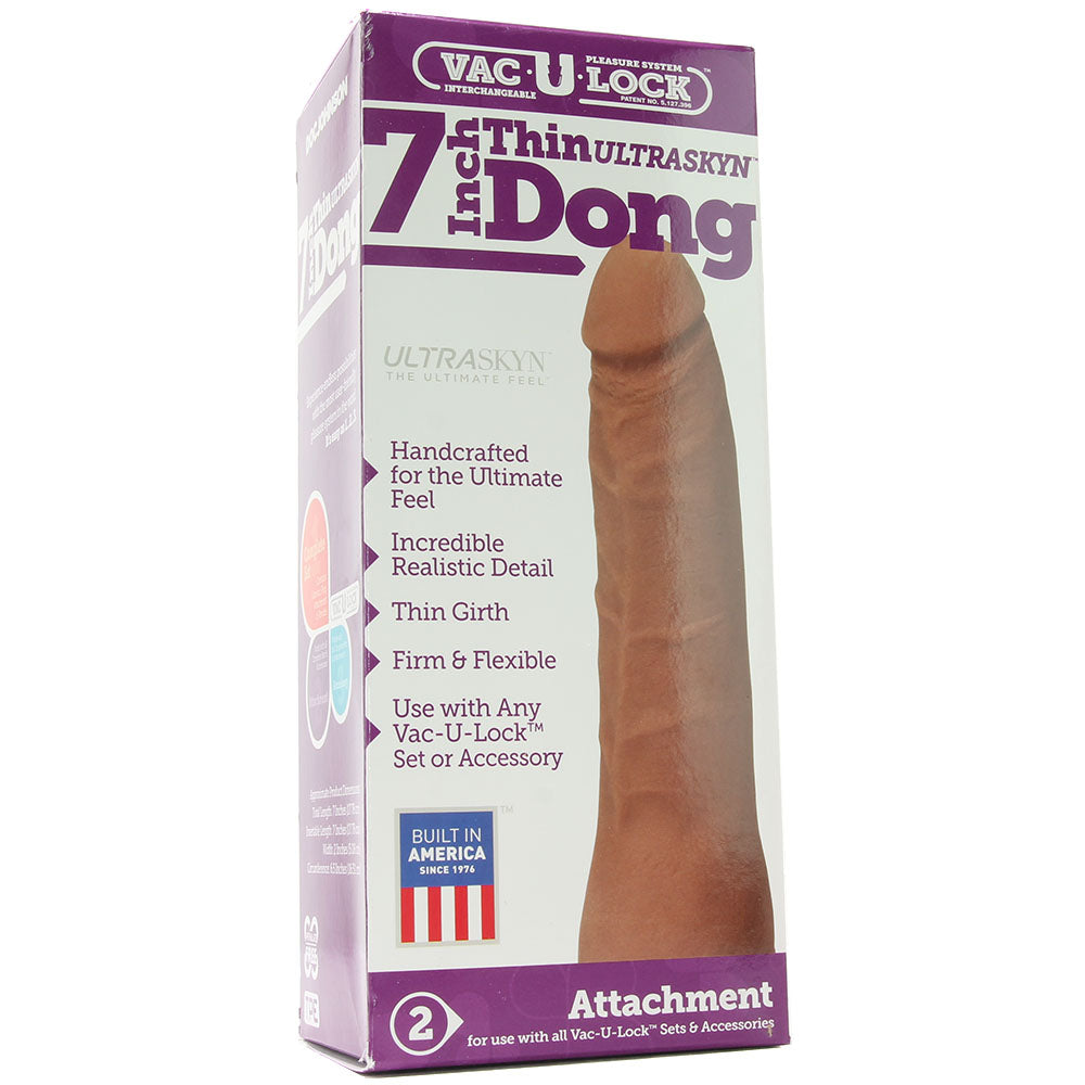 7 Inch Thin ULTRASKYN Vac-U-Lock Dildo