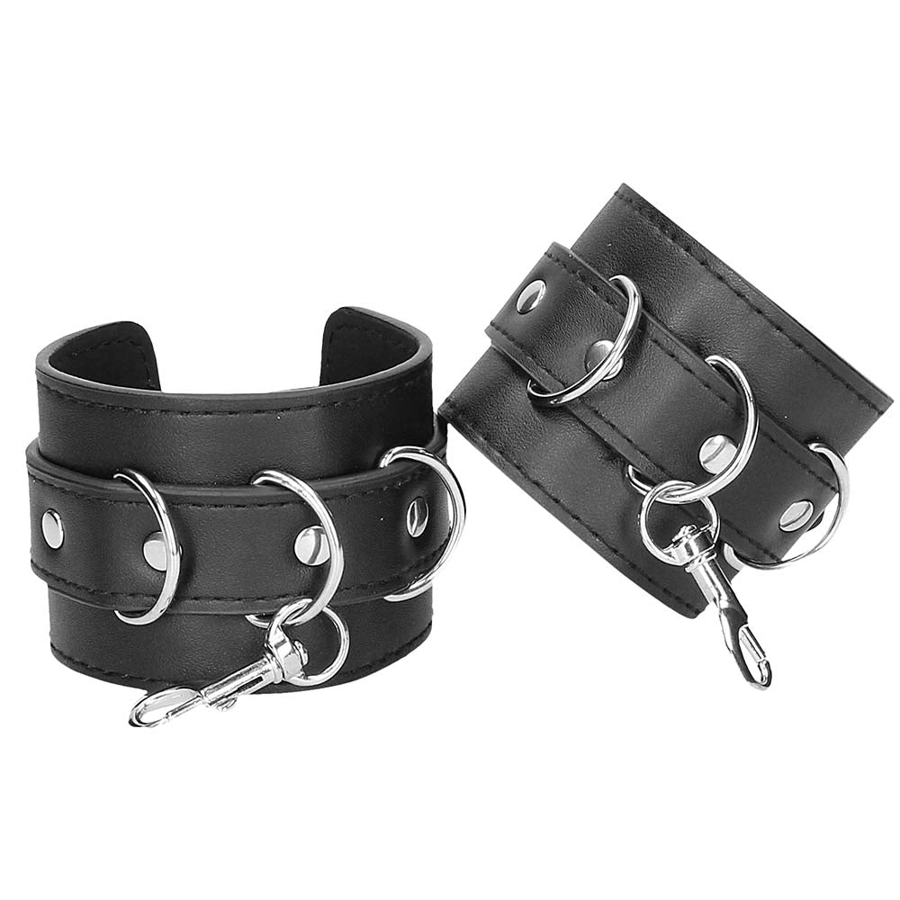 Black & White Hogtie With Cuffs