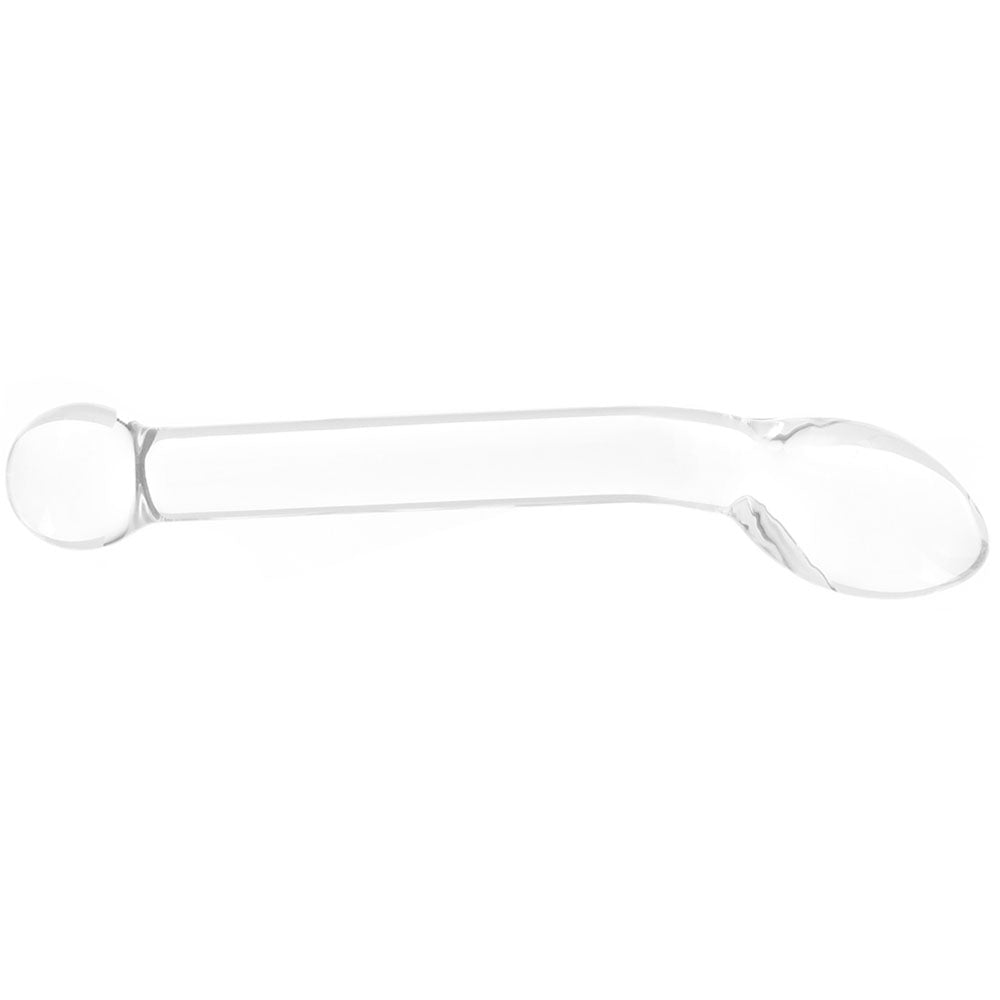 gläs 8 Inch Slimline G-Spot Glass Dildo