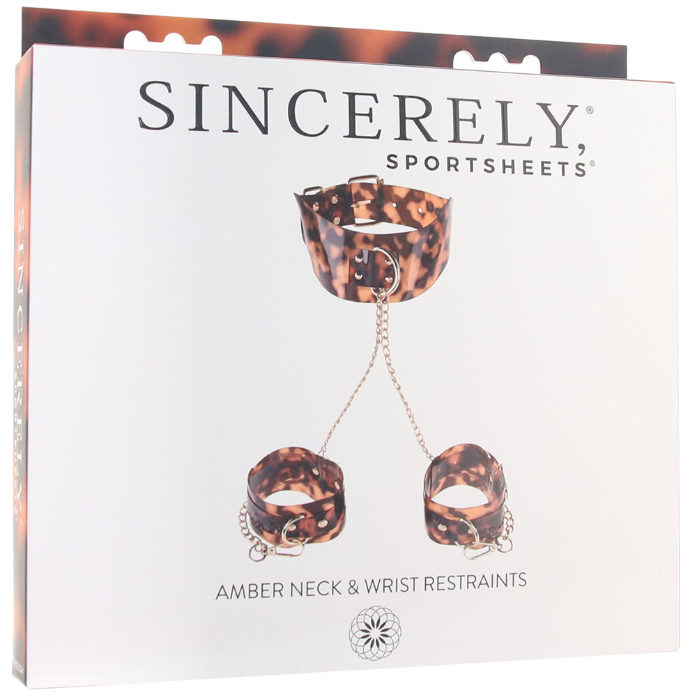 Sincerely Amber Neck & Wrist Restraints