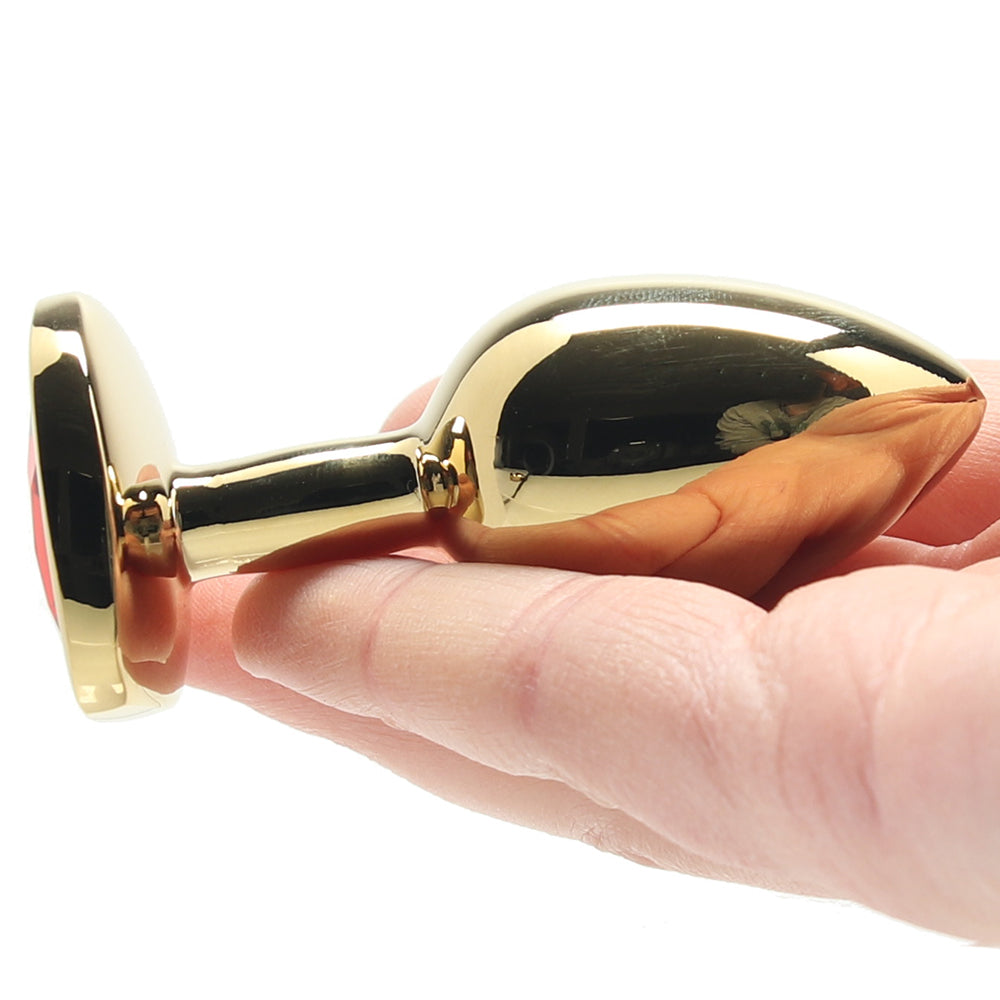 Ouch! Red Heart Gem Gold Plug