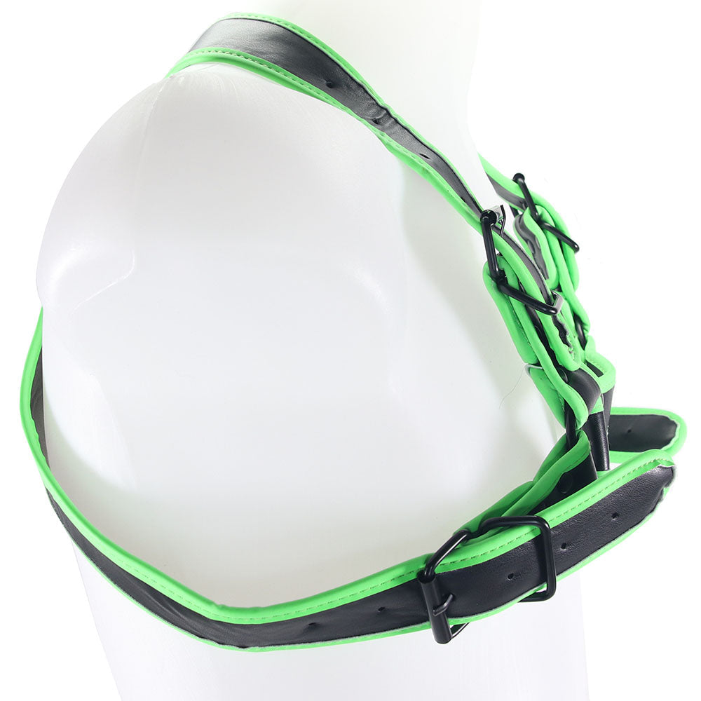 Ouch! Glow in the Dark Buckle Bulldog Harness