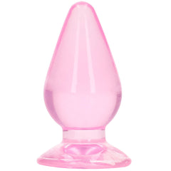RealRock Crystal Clear Jelly 4.5 Inch Butt Plug