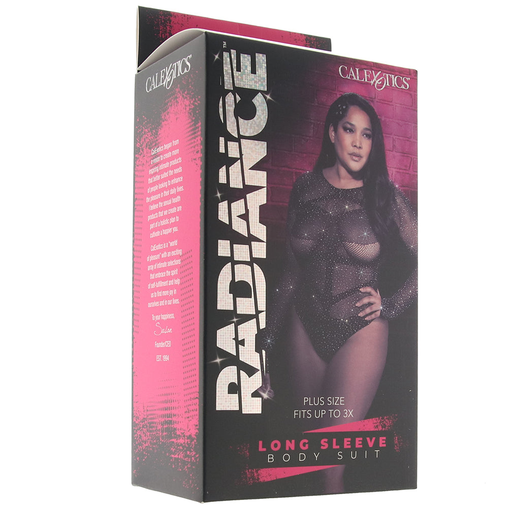 Radiance Long Sleeve Black Body Suit