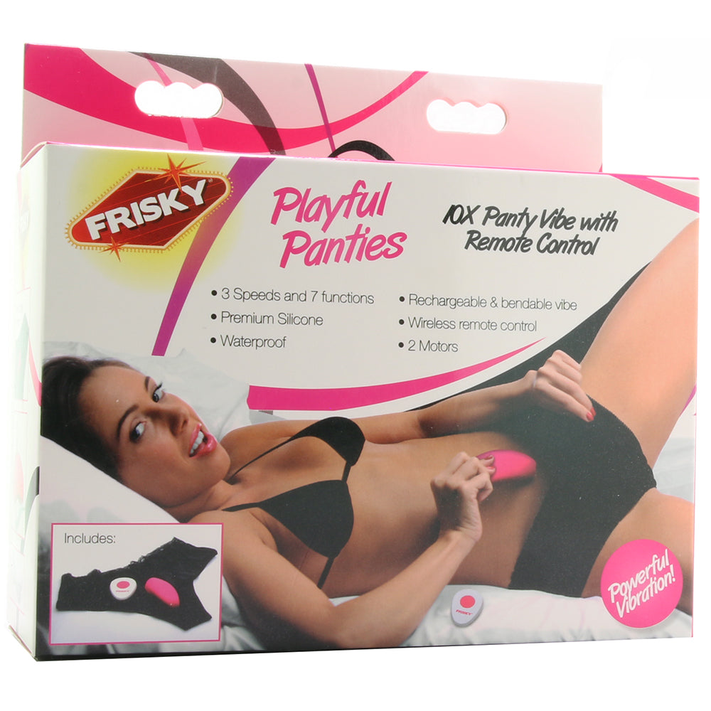 Frisky Playful Panties 10X Remote Panty Vibe