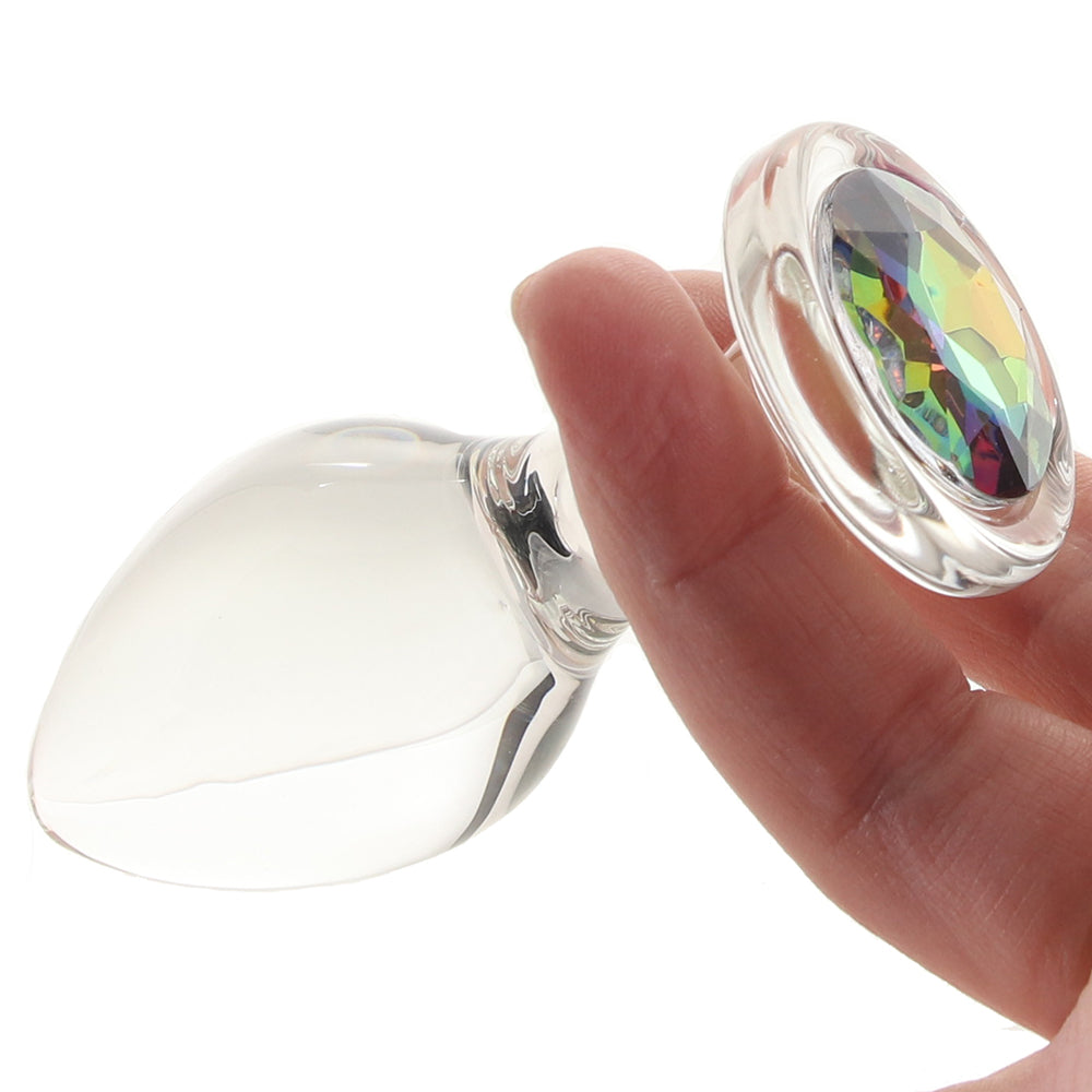 Crystal Desires Rainbow Gem Glass Plug